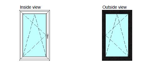 72 in X 48 in. uPVC-Triple Pane, Tilt & Turn, LowE-Glass +Screens +Nail Flange. Double Sash, New Construction or Replacement. Left/Right Handed, White or Black