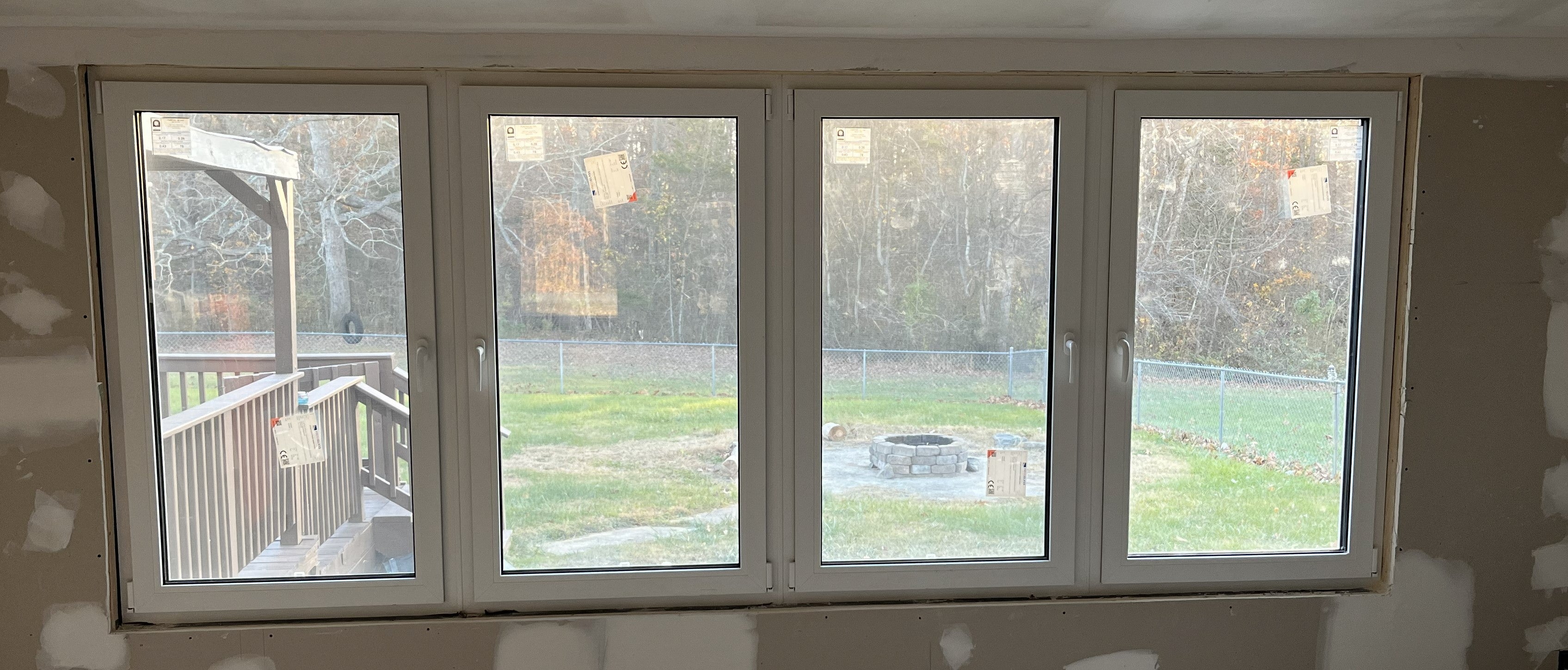 144 in X 48 in. uPVC-Triple Pane, Tilt & Turn, LowE-Glass +Screens +Nail Flange. QUAD Sash, New Construction or Replacement. Left/Right Handed, White or Black