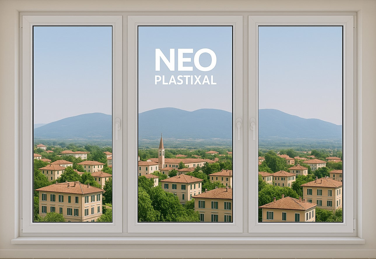 108 in X 48 in. uPVC-Triple Pane, Tilt & Turn, LowE-Glass +Screens +Nail Flange. Double Sash, New Construction or Replacement. Left/Right Handed, White-Black